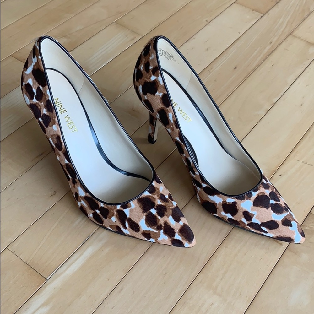 Nine West animal print heels US 7 1/2